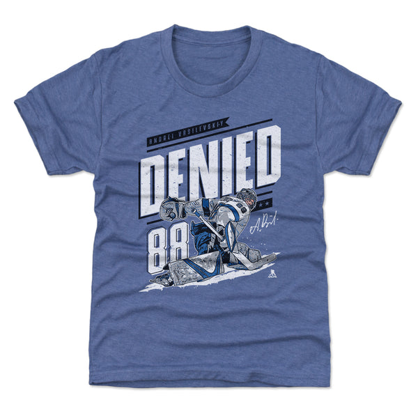 Tampa Bay Lightning Andrei Vasilevskiy Men's Cotton T-Shirt - Heather Gray - Tampa Bay | 500 Level